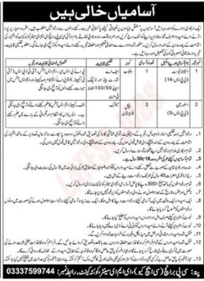 Government Organization Quetta Cantt Jobs 2025