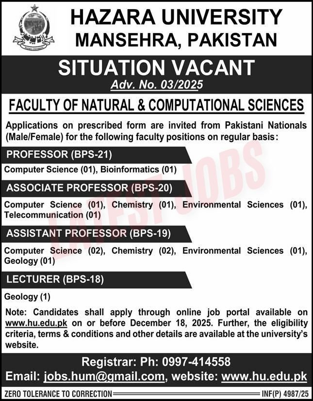 Hazara University Mansehra