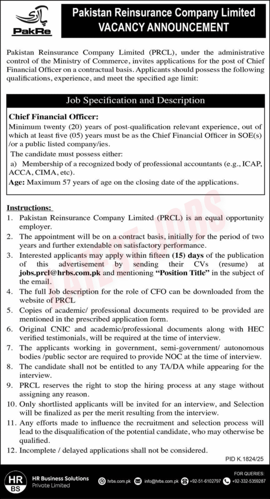 Pakistan Reinsurance Company Limited