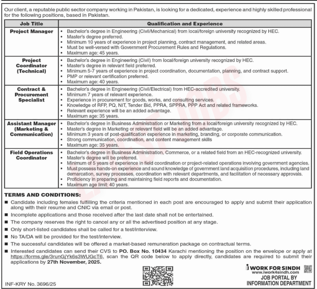 Public Sector Company 2025 Apply Now