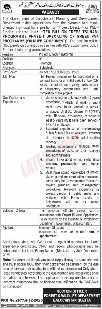 Forest and Wildlife Department Balochistan