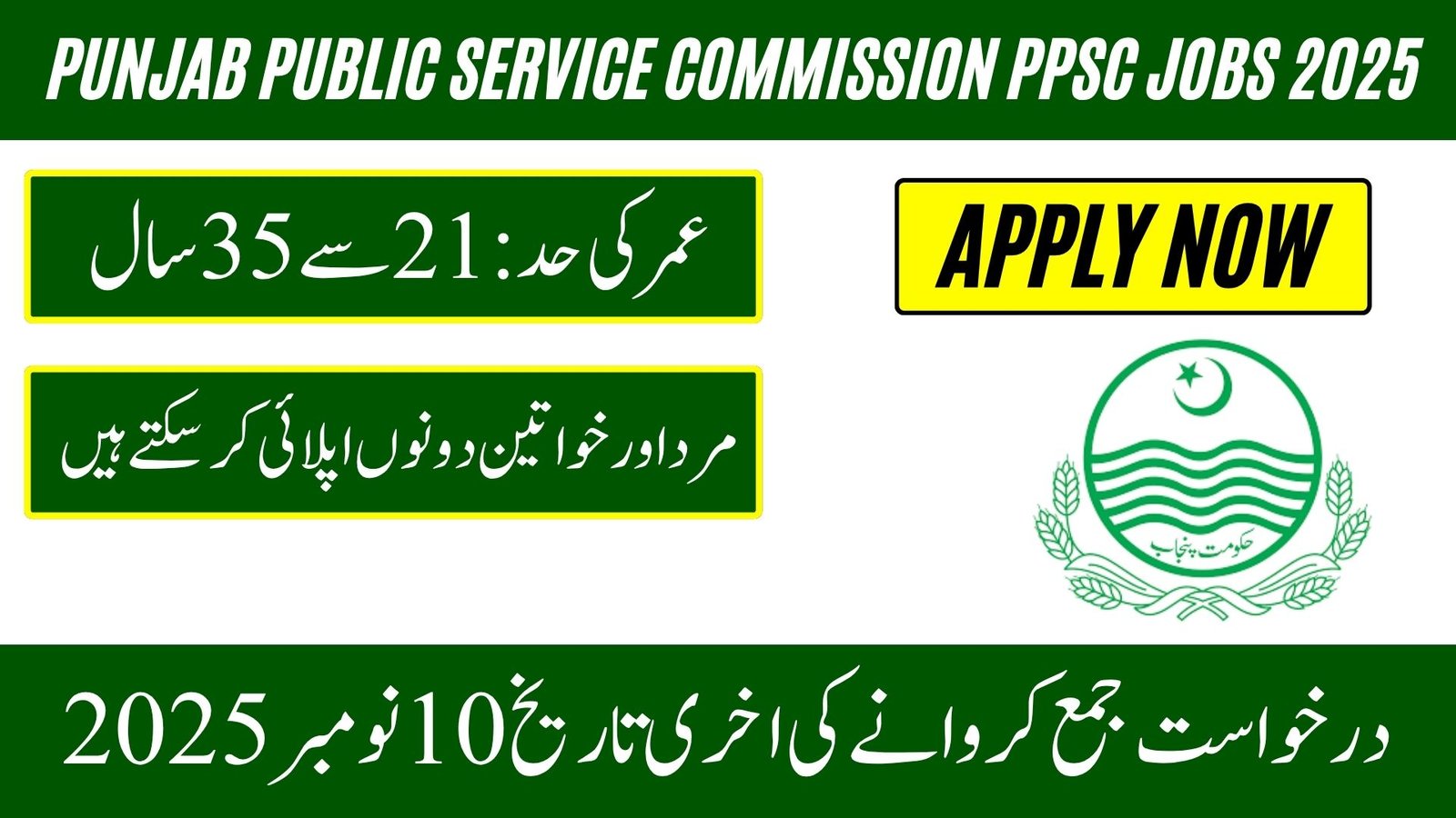 Punjab Public Service Commission PPSC Jobs 2025