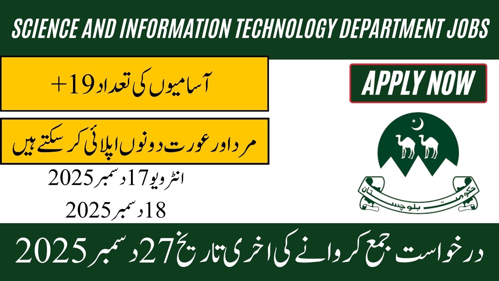 Science and Information Technology Department