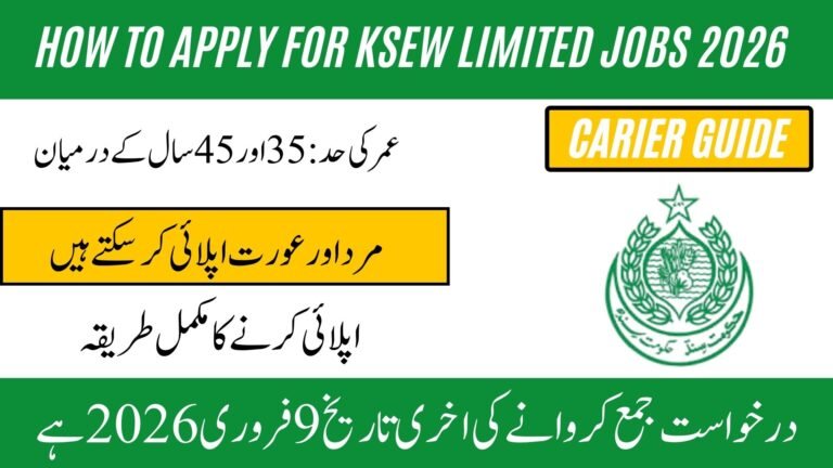 KSEW Limited Jobs 2026