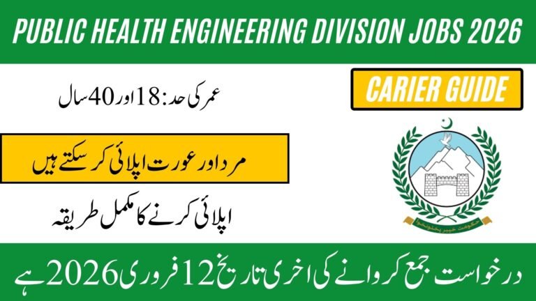 Public Health Engineering Division Jobs 2026