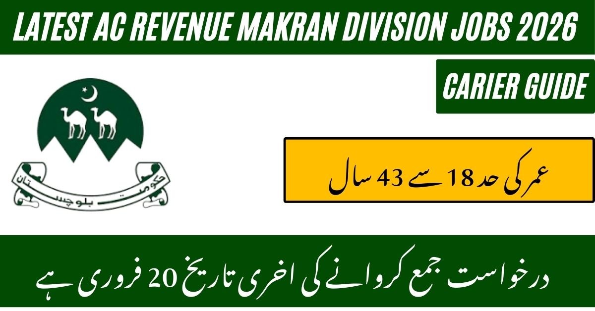 AC Revenue Makran Division Jobs 2026