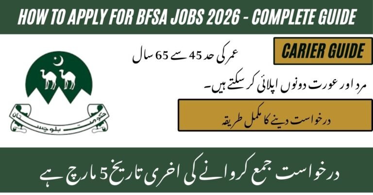 BFSA Jobs 2026