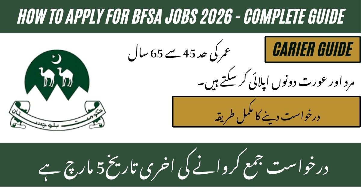 BFSA Jobs 2026