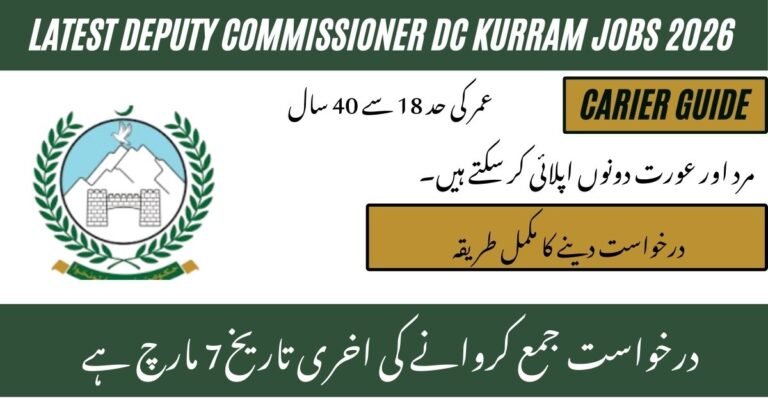 DC Kurram Jobs 2026