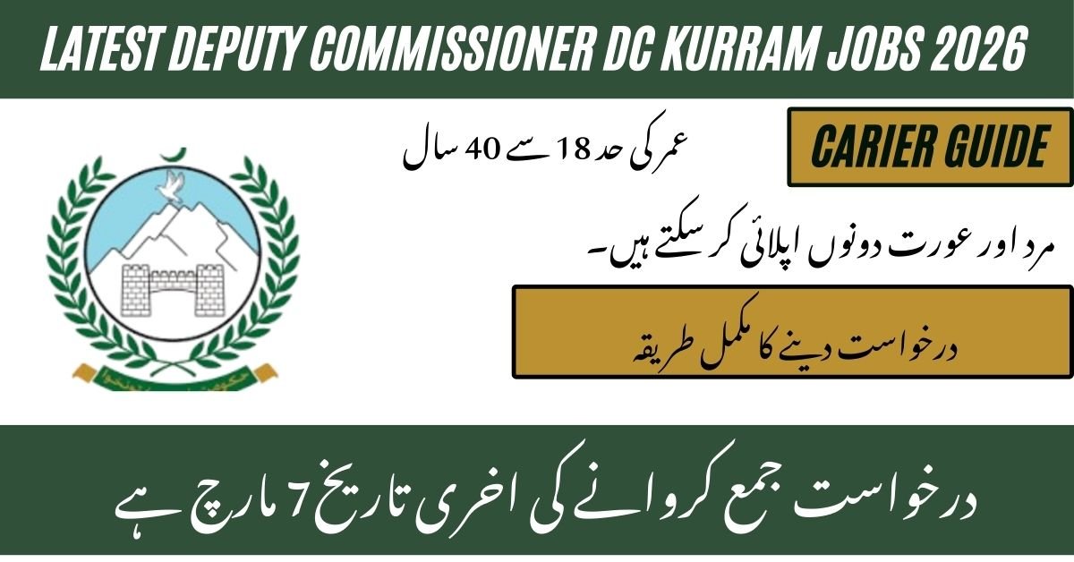 DC Kurram Jobs 2026