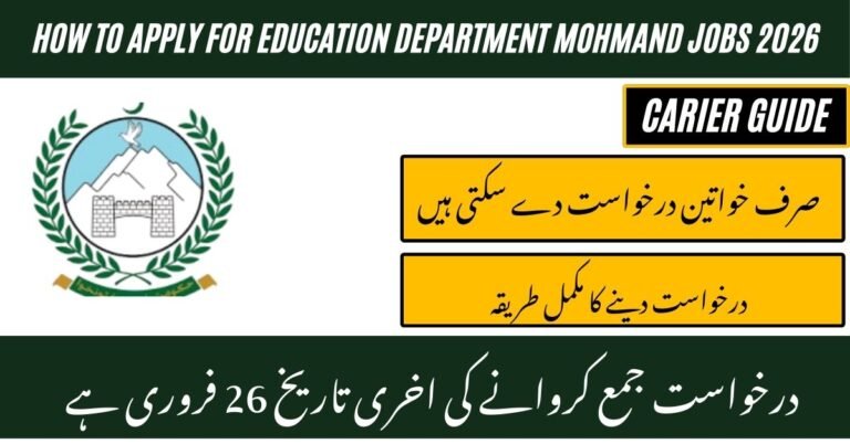 Education Department Mohmand Jobs 2026