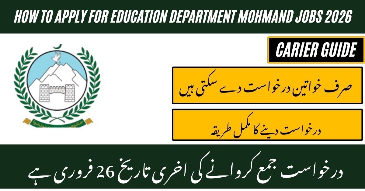 Education Department Mohmand Jobs 2026