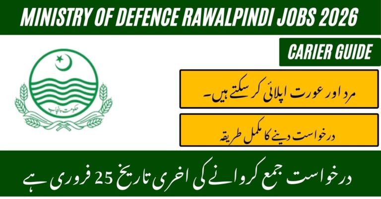 Ministry of Defence Rawalpindi Jobs 2026