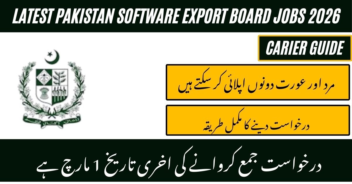 Pakistan Software Export Board Jobs 2026