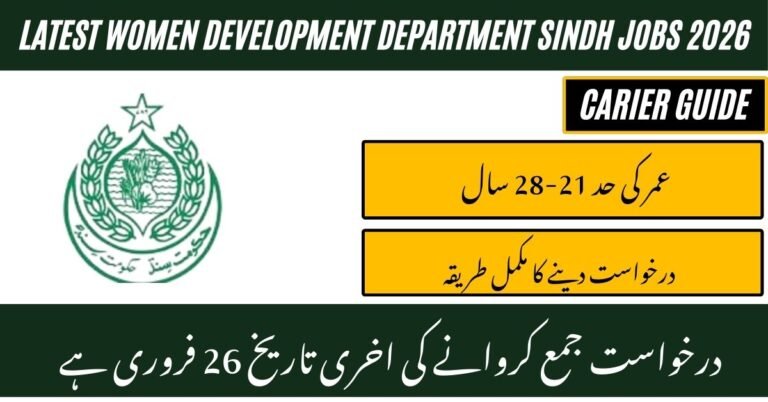 Women Development Department Sindh Jobs 2026
