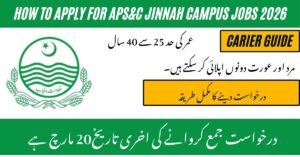 APS&C Jinnah Campus Jobs 2026