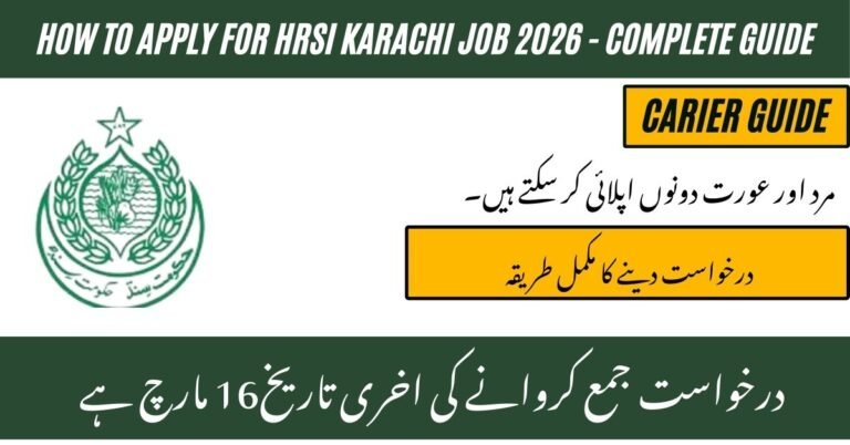 HRSI Karachi Job 2026