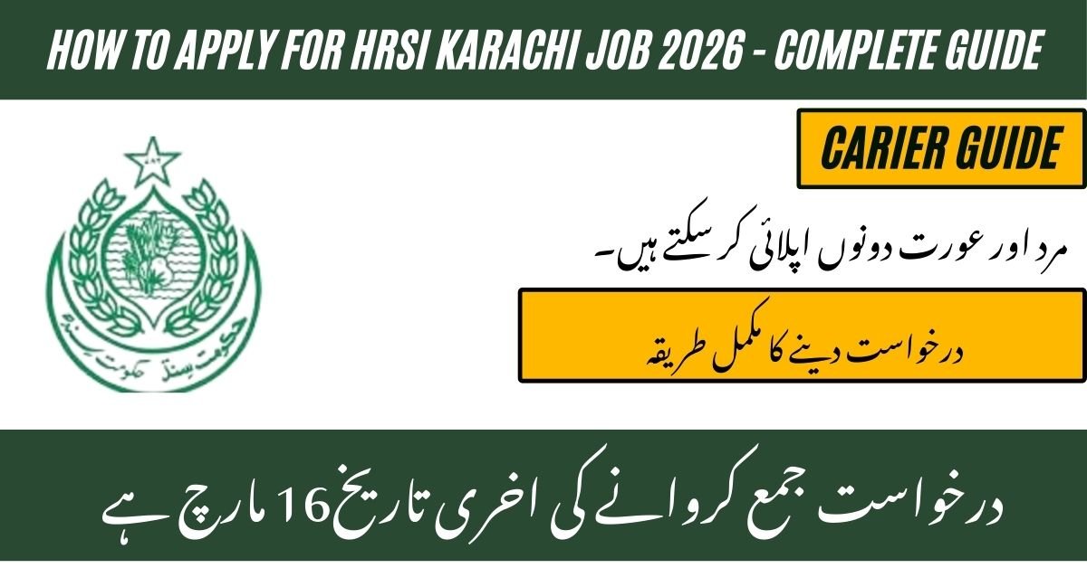 HRSI Karachi Job 2026