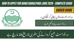NUMS Rawalpindi Jobs 2026